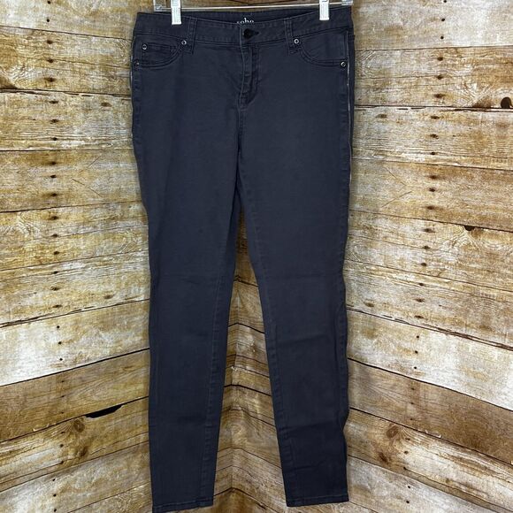 NEW YORK & COMPANY STRETCH MID-RISE CASUAL EVERYDAY WEAR ZIPPER LEGGINGS SIZE 6 - Picture 1 of 9